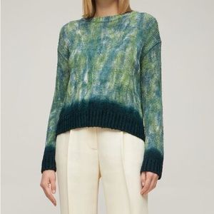 Altuzarra silk green sweater Kelmis xs/s